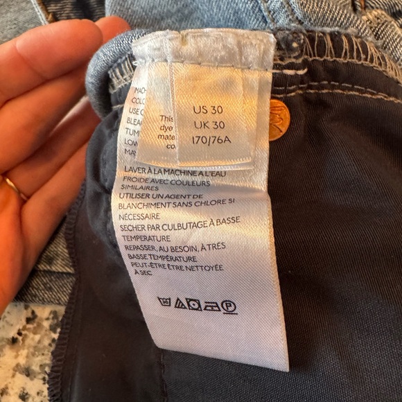 We The Free People Deconstructed Distress Jeans Size 30 Grungecore Casual Chic - Picture 12 of 13